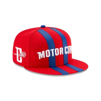 Sapca New Era Detroit Pistons NBA 2019 NBA Authentics City Series 59FIFTY Fitted - Rosii